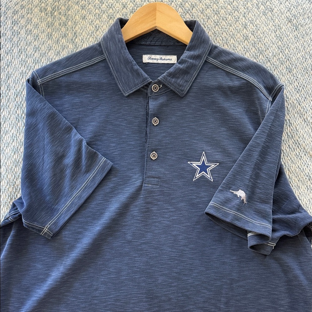 Tommy Bahama Dallas Cowboys Polo Blue Shirt